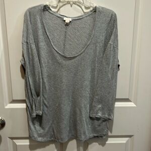 J Crew long sleeve tee, Sz S.